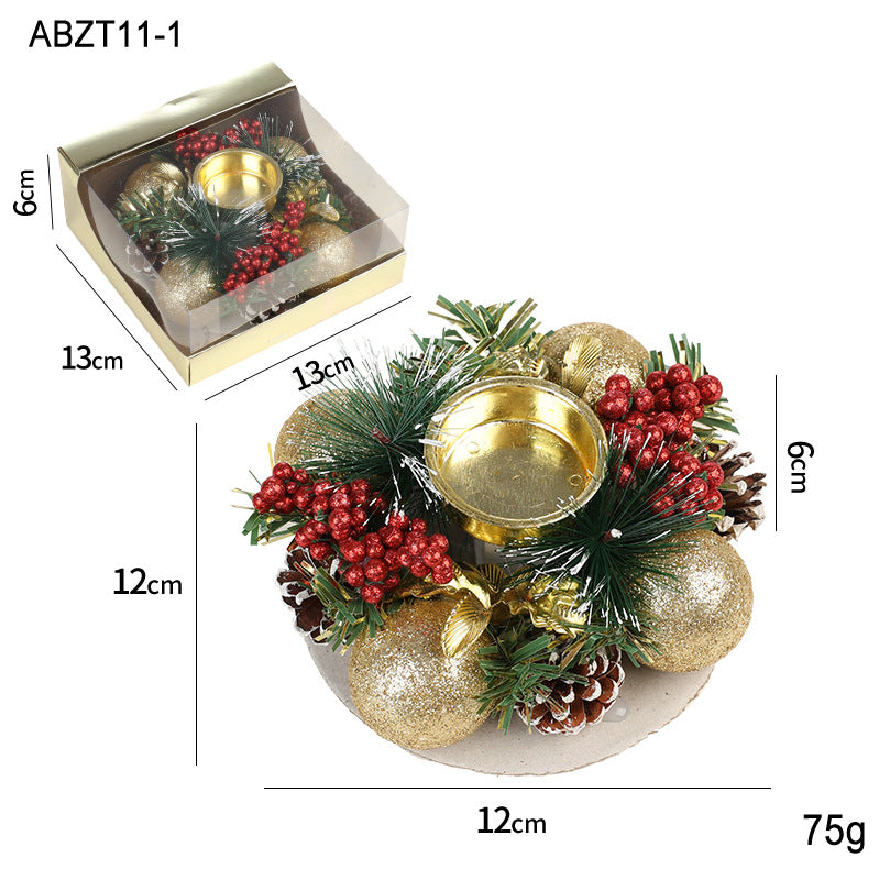 Pinecone Christmas Candle Holder