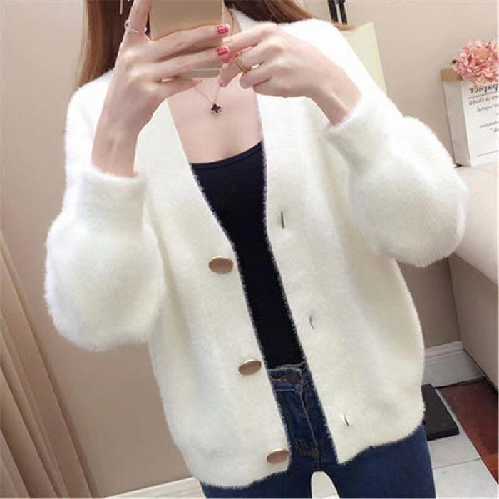 Women's Loose Knit Cropped Top