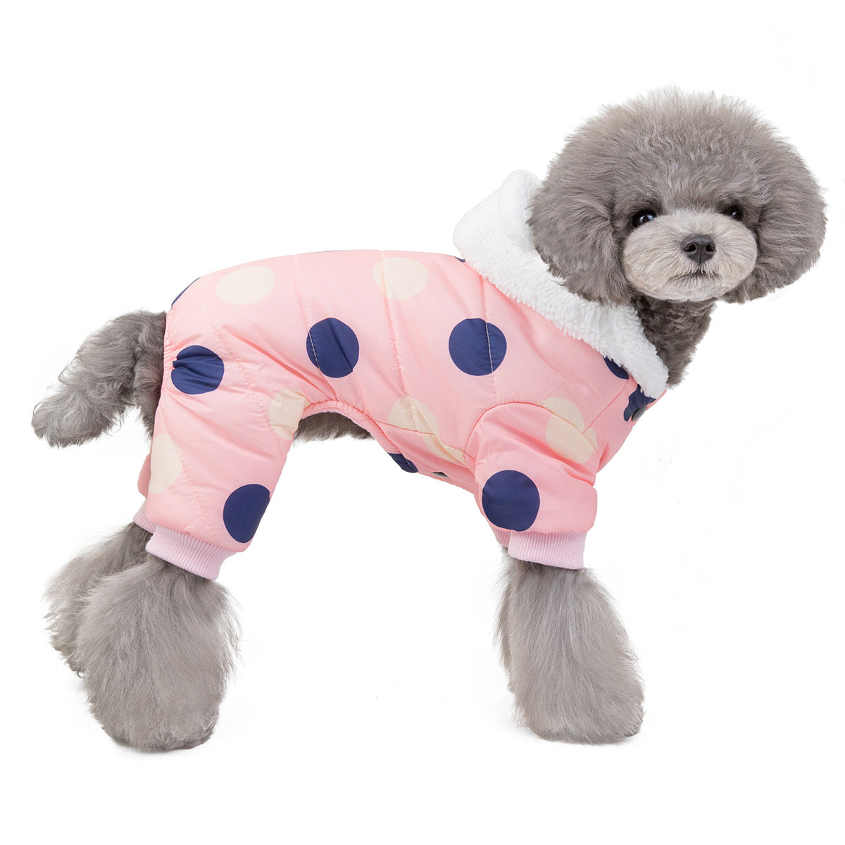Polka Dot Four-Leg Dog Coat