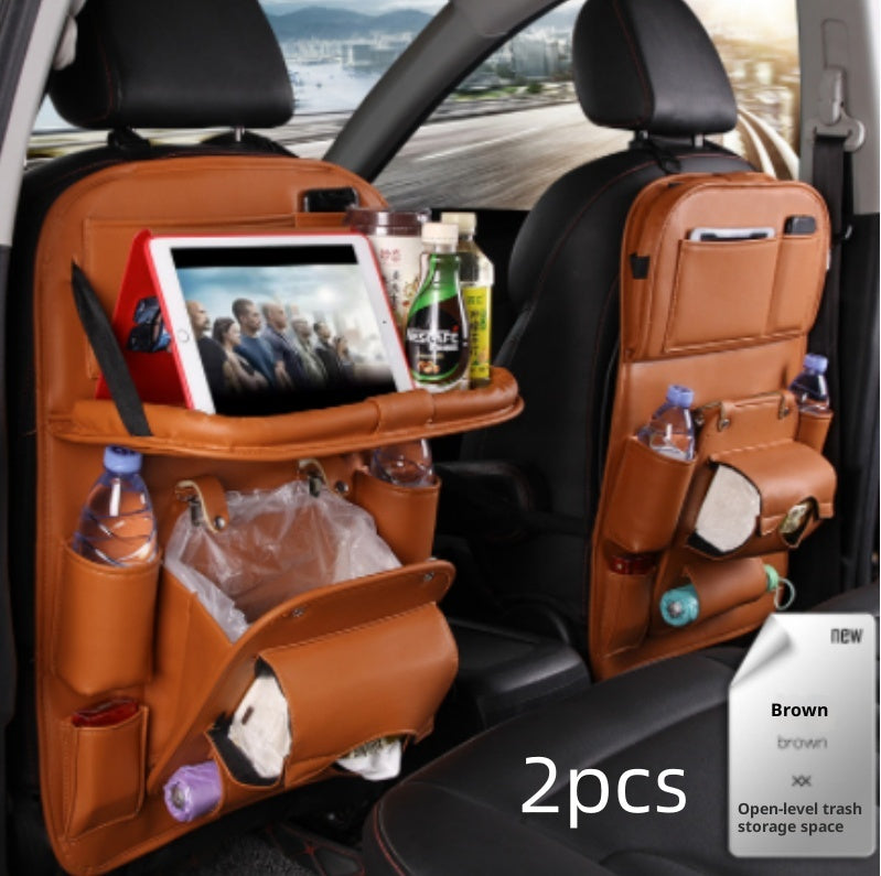 Faux Leather Seat-Back Car Organizer