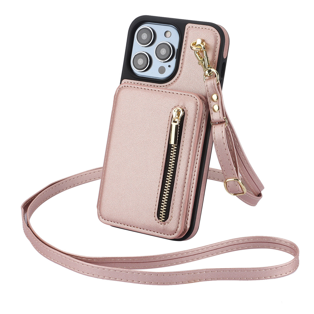 Zip Card Wallet Crossbody Phone Case