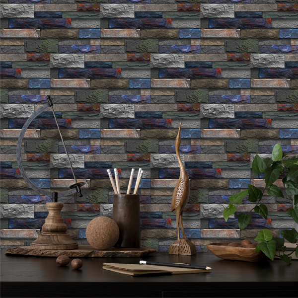 Peel & Stick Stone Brick Wallpaper