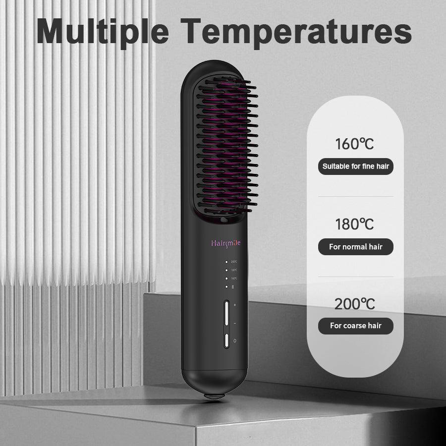 Cordless Beard & Hair Straightening Brush