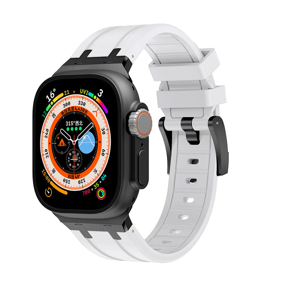 Two-Tone Silicone Smartwatch Band
