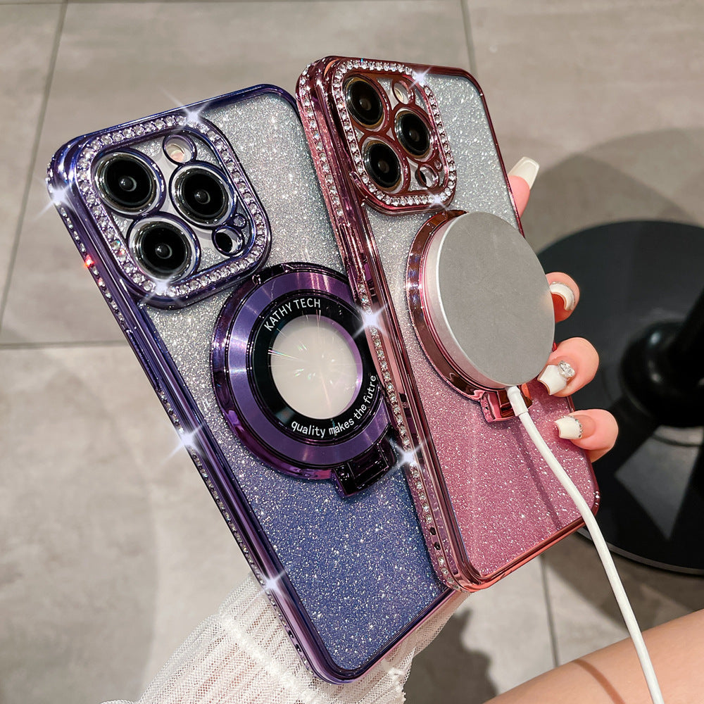 Glitter Magnetic Stand Phone Case