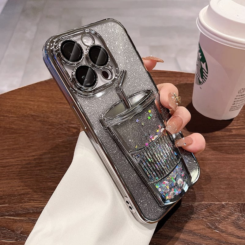 3D Drink Cup Quicksand Case