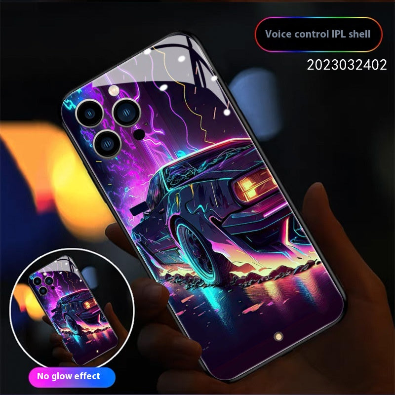 Racing Car Glass Phone Case