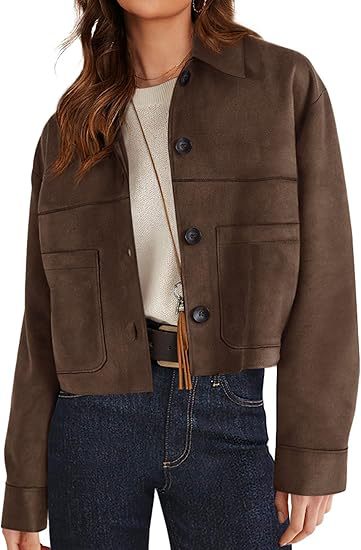 Faux Suede Short Jacket