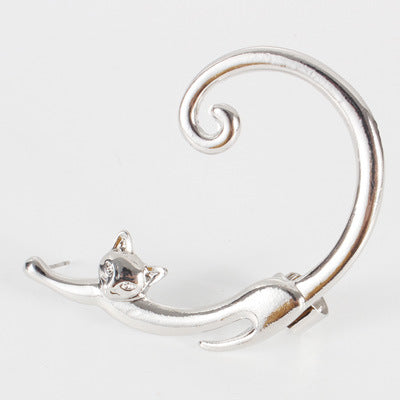Punk Cat Ear Cuff Earring