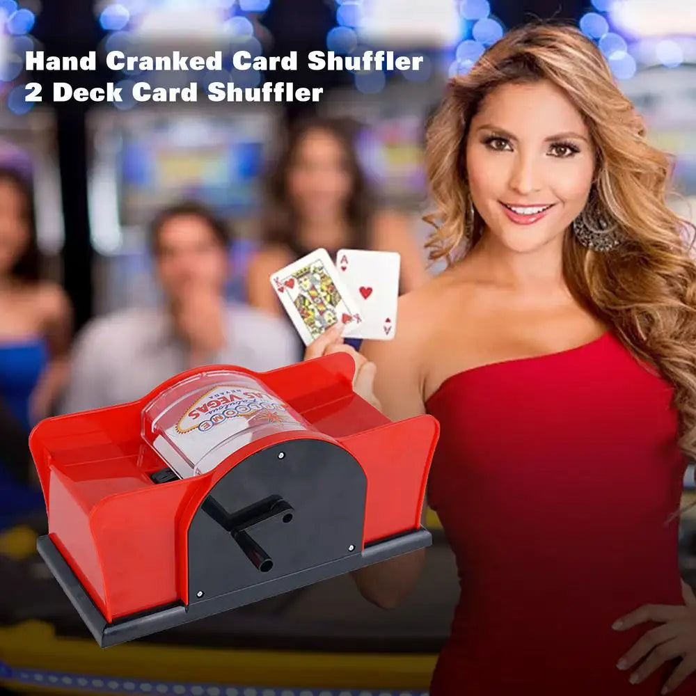 Hand-Crank Card Shuffler