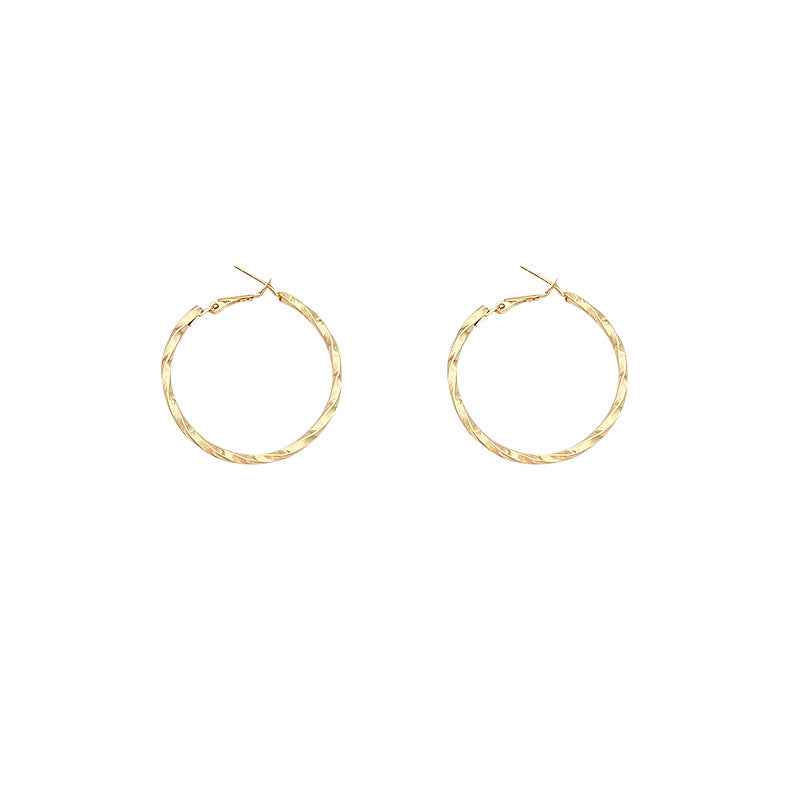 Irregular Metal Hoop Earrings