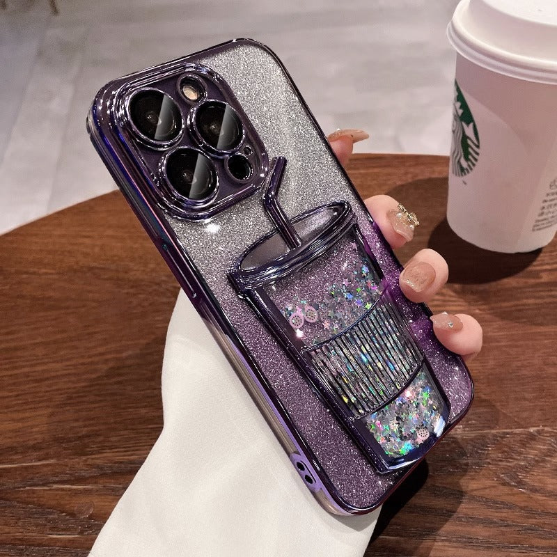 3D Drink Cup Quicksand Case
