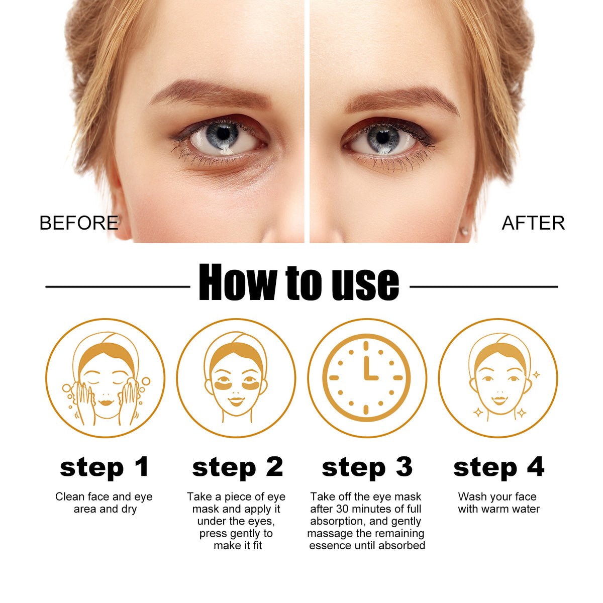 Gold Collagen Under-Eye Patches
