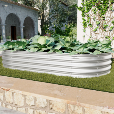 Galvanized Raised Garden Beds (2 pcs)