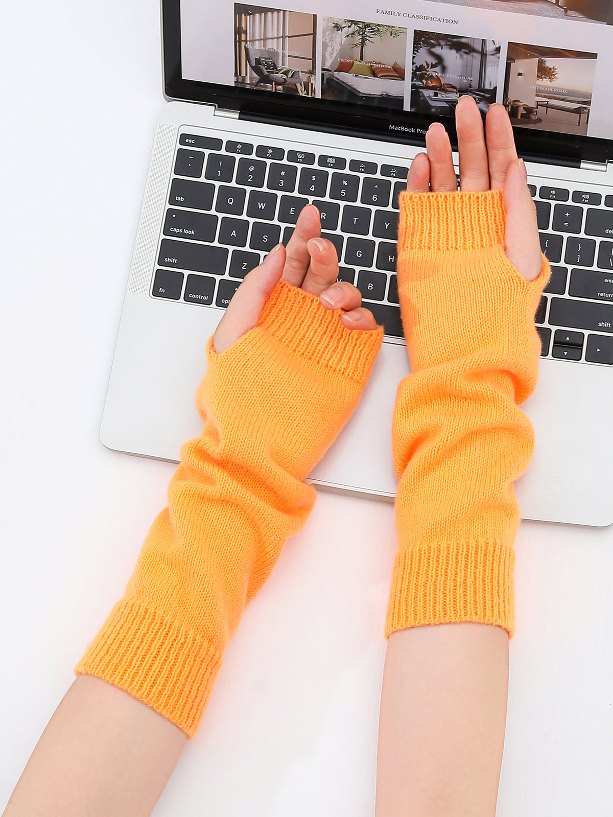 Neon Knit Arm Warmers