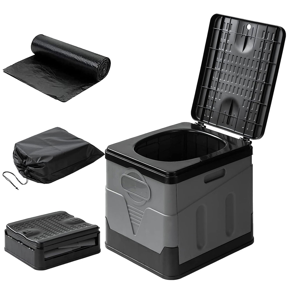 Collapsible Portable Toilet (5.3 Gal)