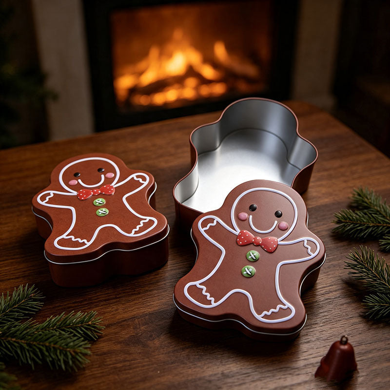 Gingerbread & Santa Cookie Tin