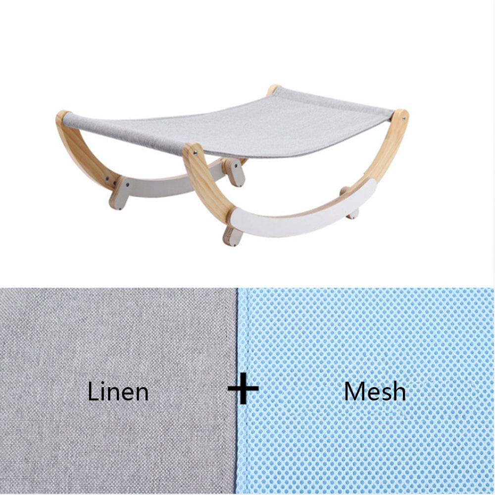 Raised Wooden Cat Bed
