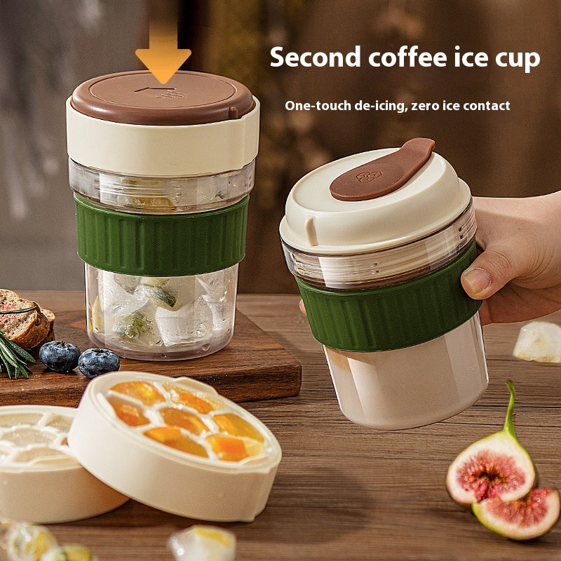 Iced Coffee Cup with Ice Tray