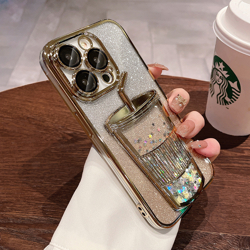 3D Drink Cup Quicksand Case