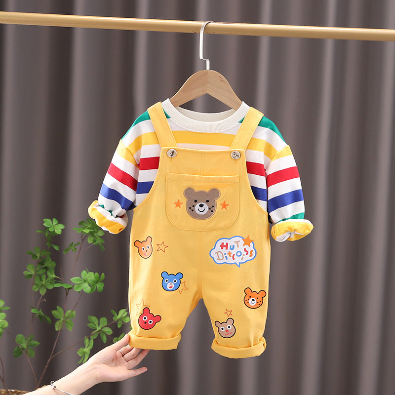 Boys' Top & Overalls Set