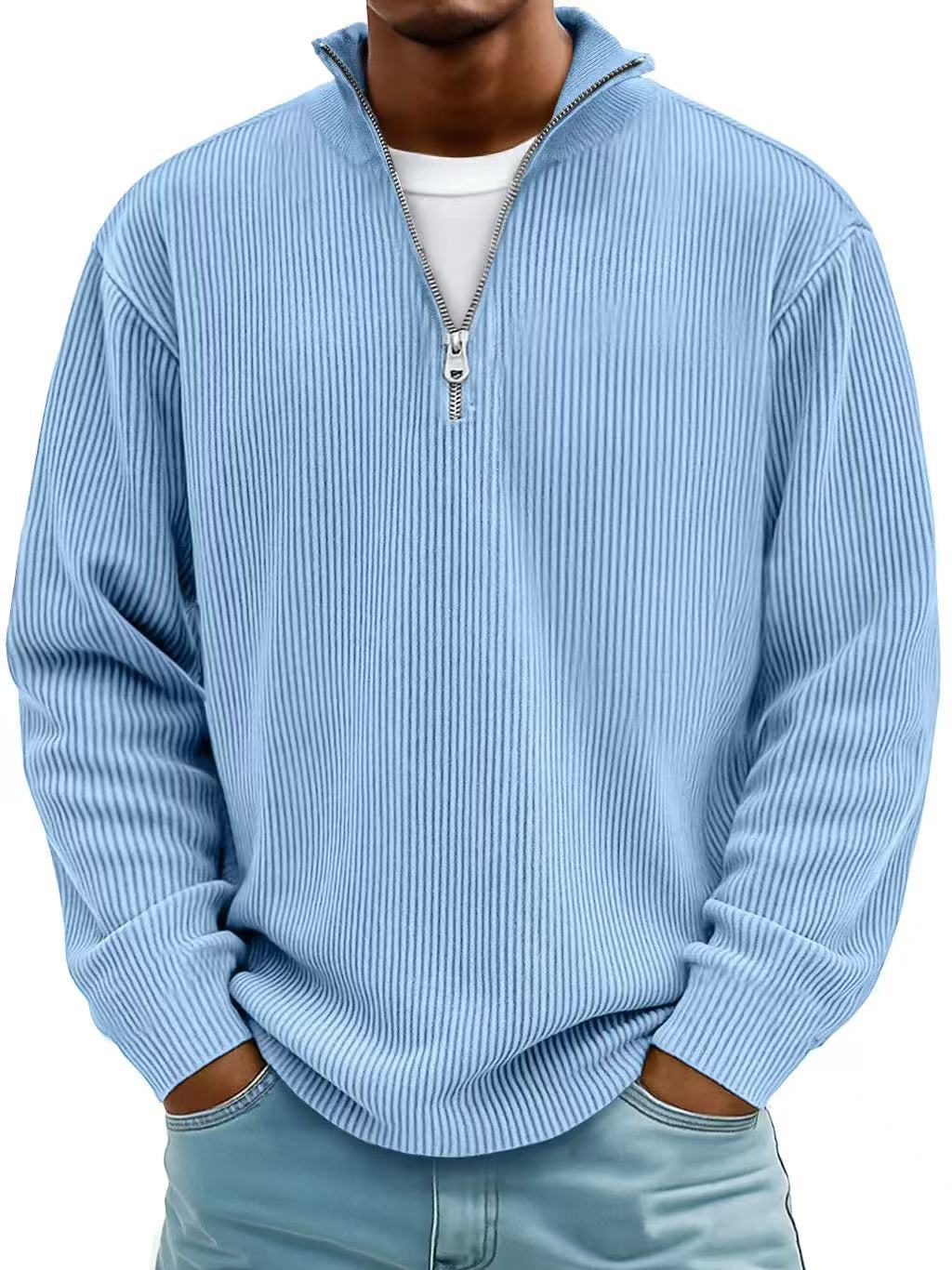Men's Corduroy Quarter-Zip Pullover