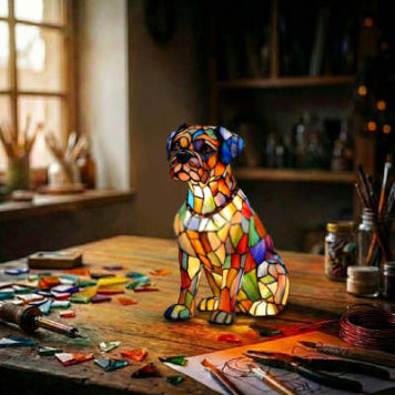 Color-Changing Dog Figure Lamp