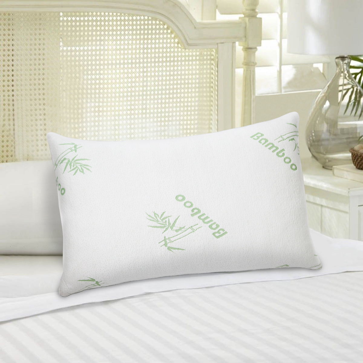 Shredded Memory Foam Pillow with Bamboo Cover