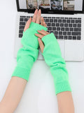 Neon Knit Arm Warmers