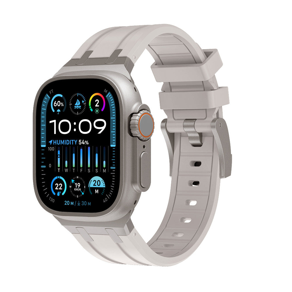 Two-Tone Silicone Smartwatch Band