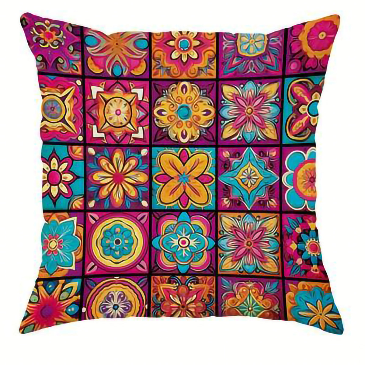 Bohemian Linen Pillow Cover