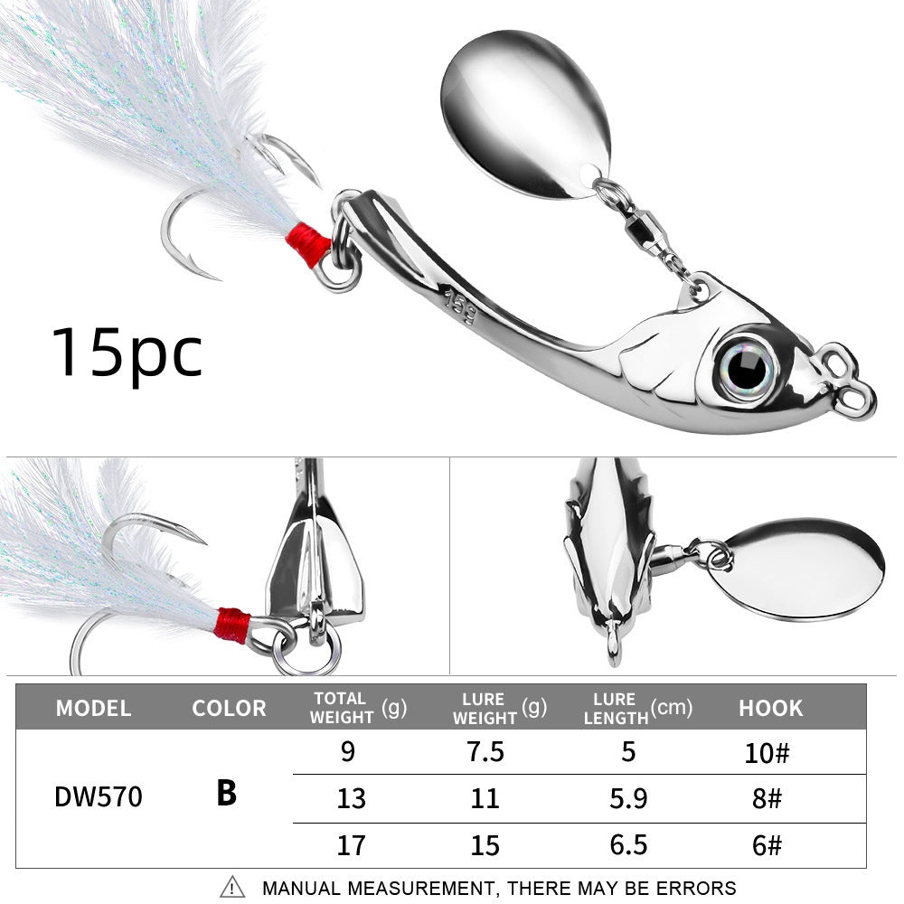 Spinning Spoon Fishing Lure