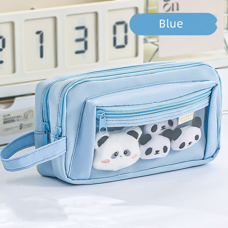 Clear Cartoon Pencil Case