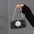 Camellia Pearl Chain iPhone Case