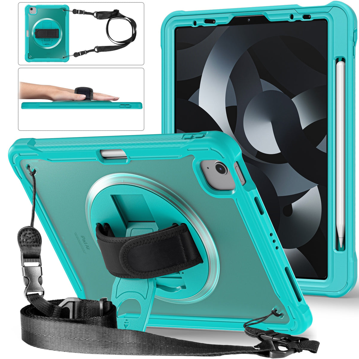 iPad mini 6 Rotating Case with Strap