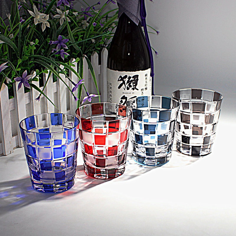 Chrysanthemum Crystal Whiskey Glass