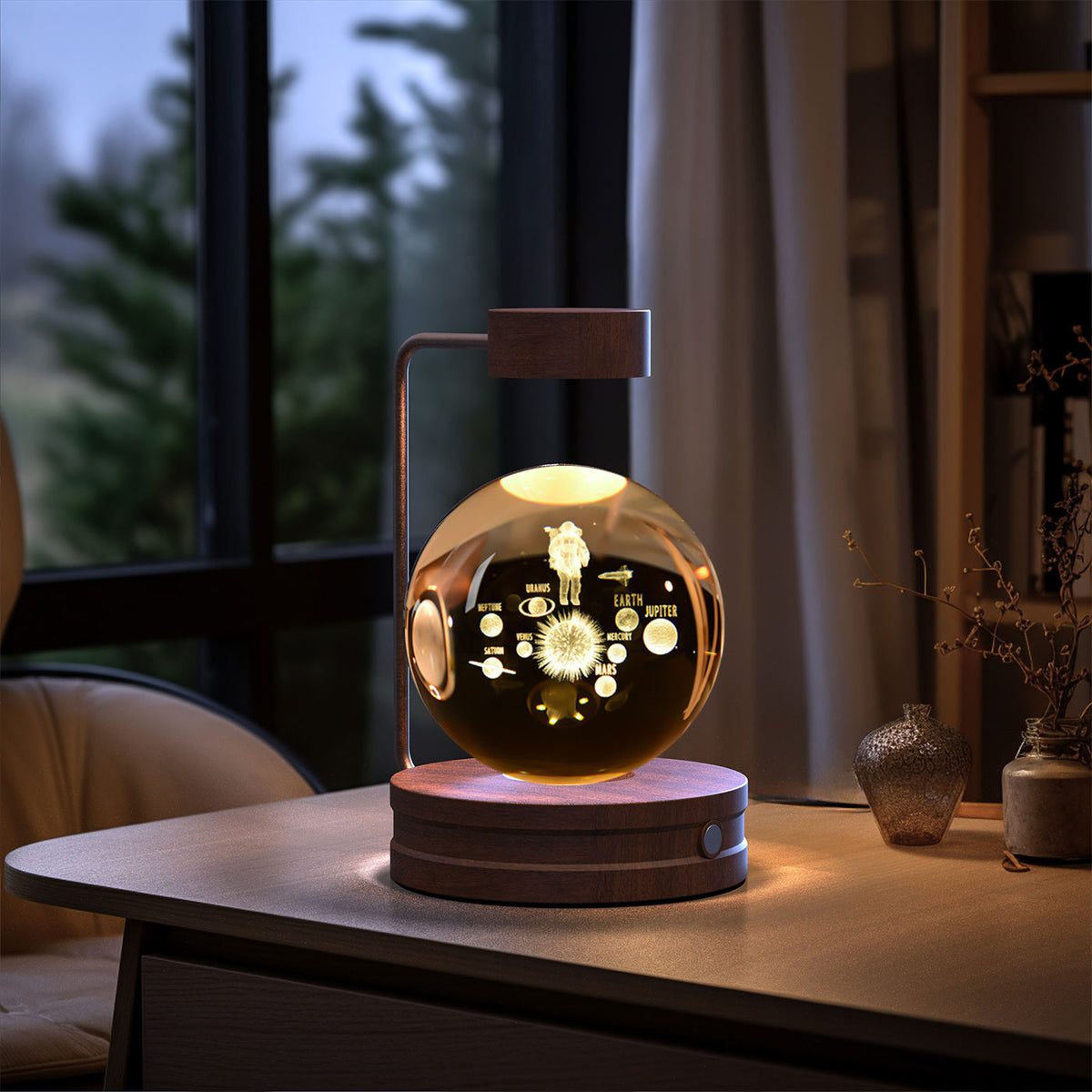 3D Crystal Ball Night Light