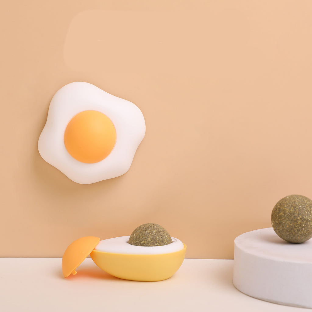 Fried Egg Catnip Wall Treat