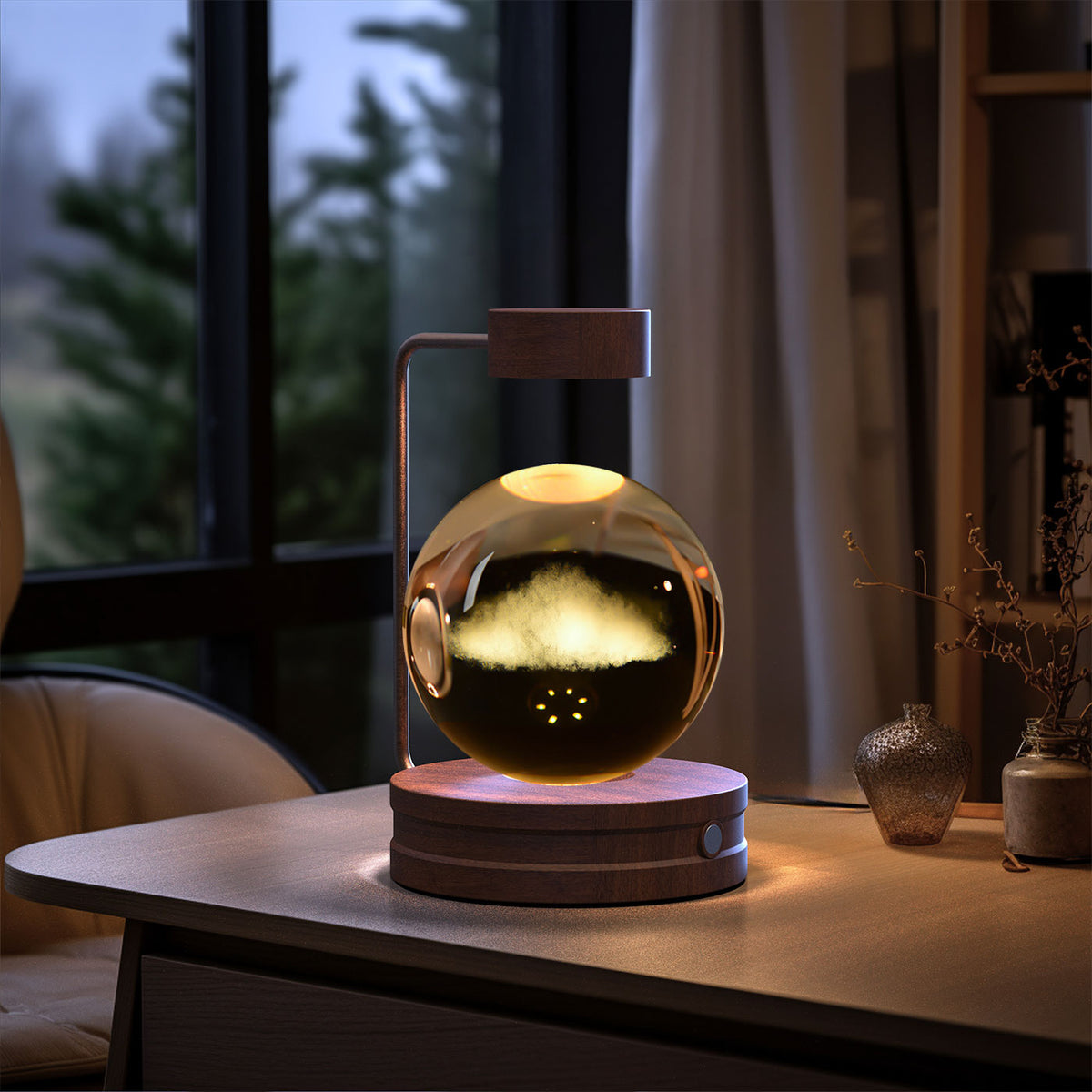 3D Crystal Ball Night Light