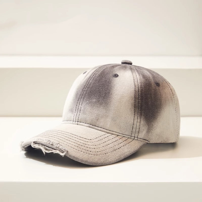Distressed Denim Baseball Cap