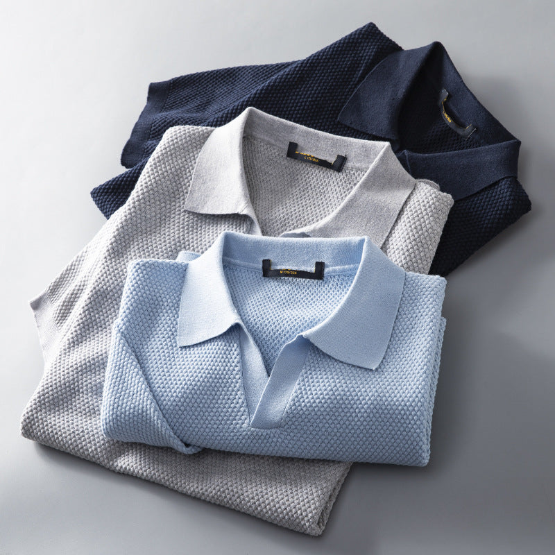Men's Knit Polo Shirt