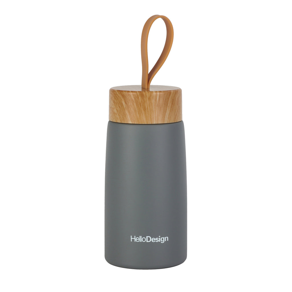 Insulated Bamboo-Lid Coffee Tumbler