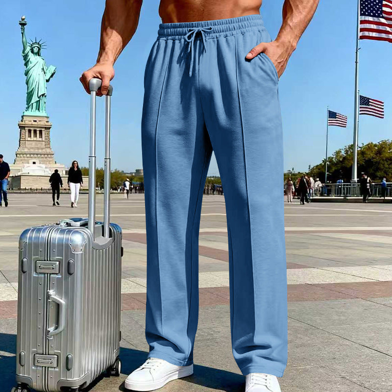 Men's Knit Straight-Leg Joggers