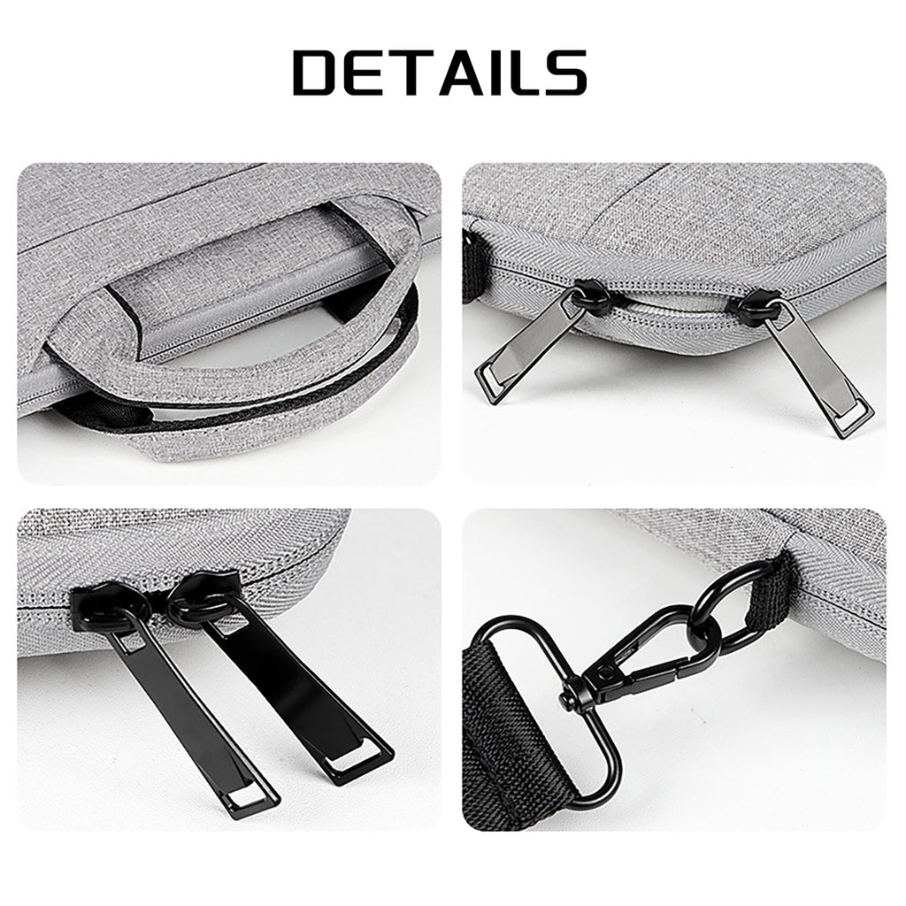 Slim Laptop Briefcase with Shoulder Strap