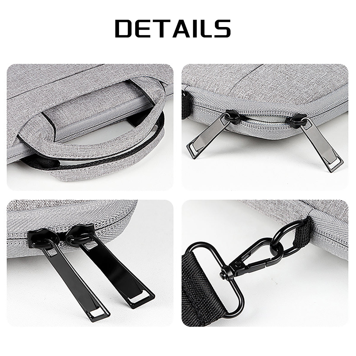 Slim Laptop Briefcase with Shoulder Strap