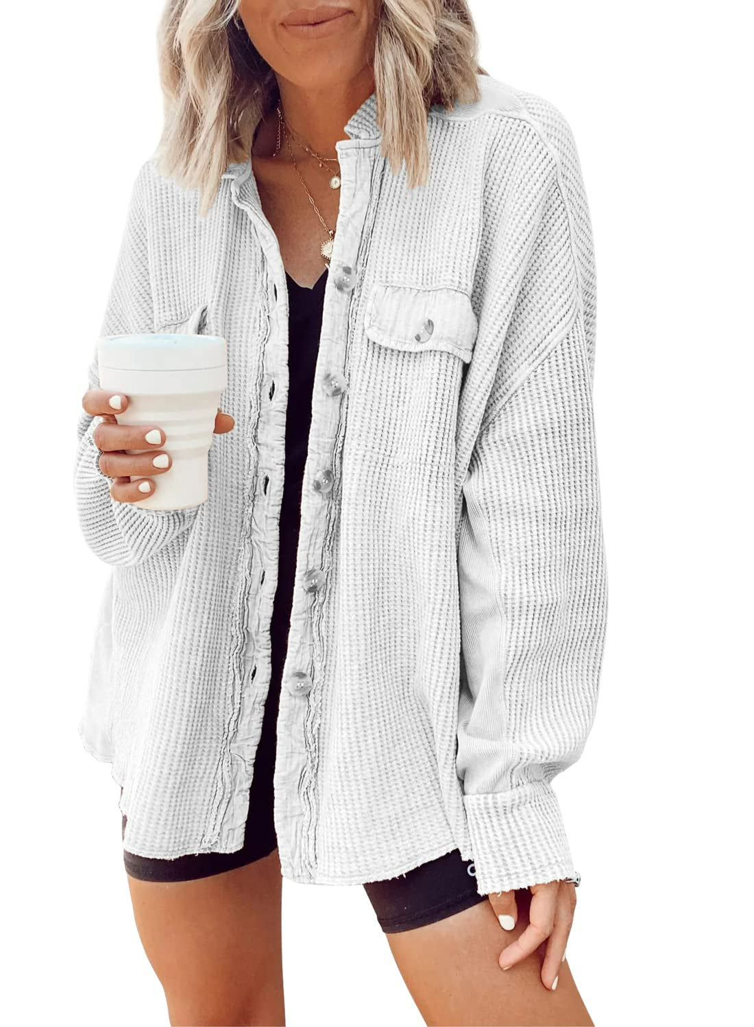 Women's Button-Up Shirt Jacket
