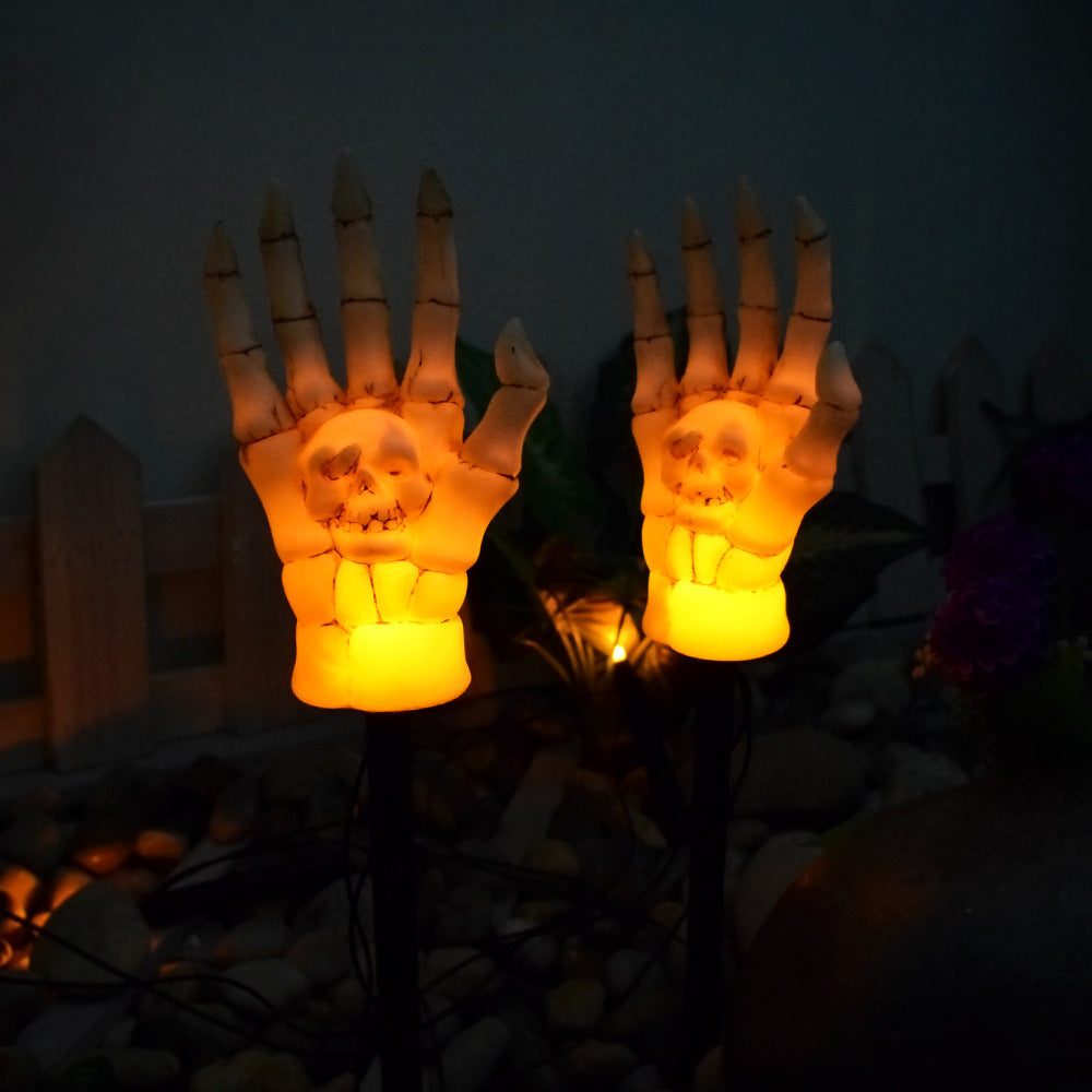 Solar Skeleton Hand Garden Light