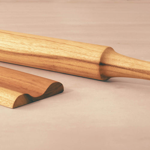 Teak Wood Rolling Pin with Stand
