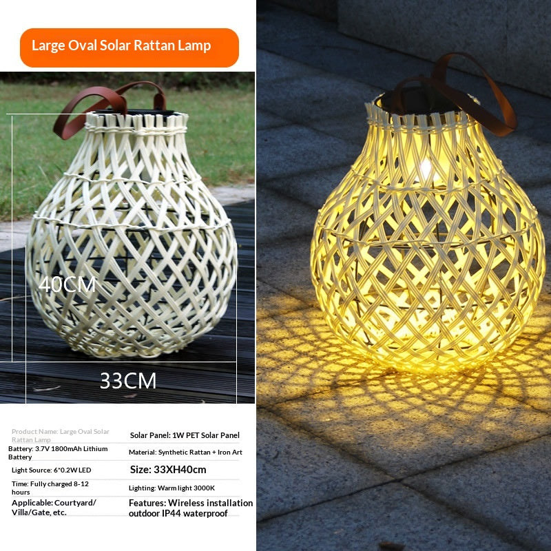 Solar Woven Lantern Light