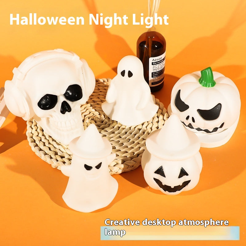 Glowing Pumpkin & Ghost Mini Lamps